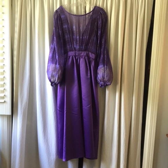 Vintage House of Bianchi Purple Evening Dress - Picture 4 of 7